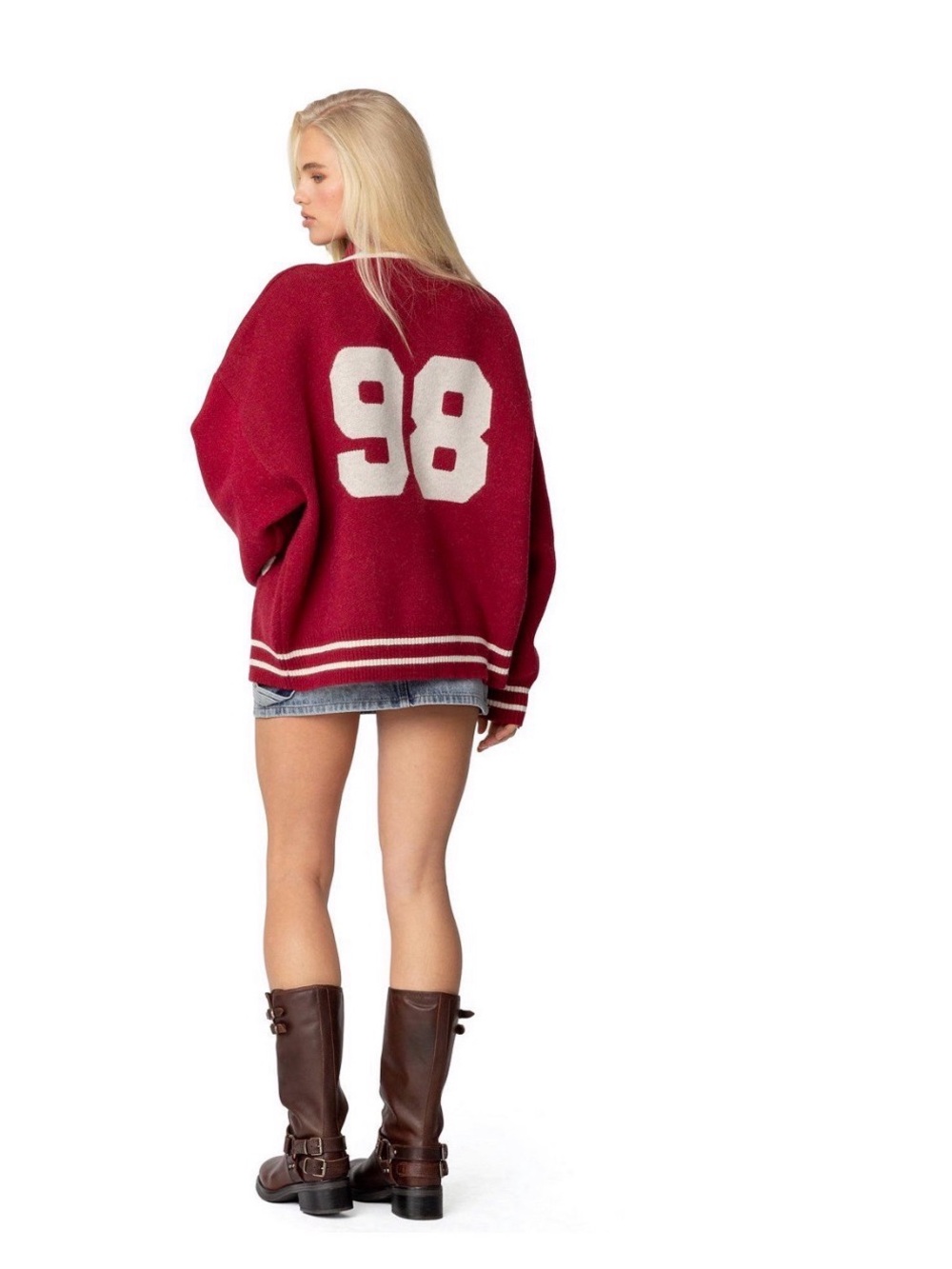 Edikted Varsity Sweater - Medium - Picture 3 of 3